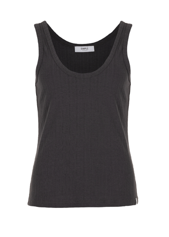 SIMPLE the Brand Top || Ribby || Graphite