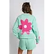 Ellastiek Amsterdam Sweater || Danique || Turquoise Flower