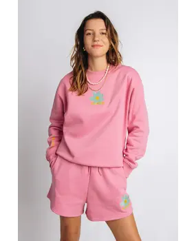 Ellastiek Amsterdam Sweater || Lindsey || Pink Print