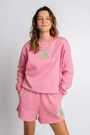 Ellastiek Amsterdam Sweater || Lindsey || Pink Print