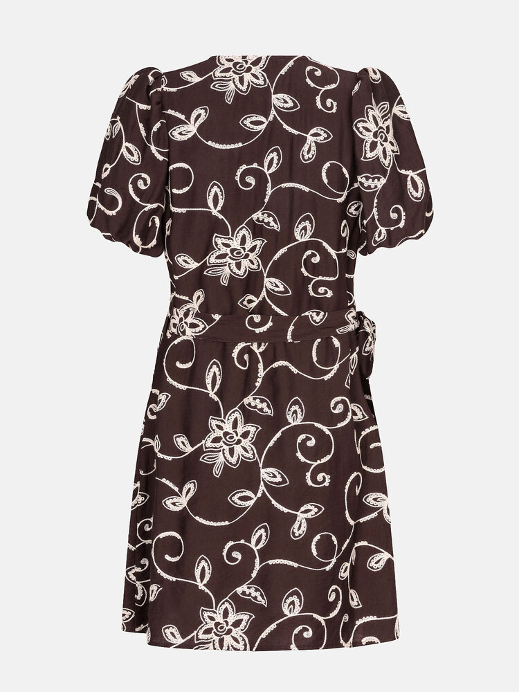 YDENCE Jurk || Saphira || Dark Brown