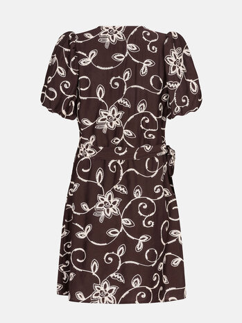 YDENCE Jurk || Saphira || Dark Brown