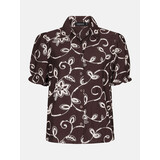 YDENCE Blouse || Leila || Dark Brown