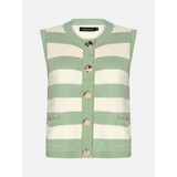YDENCE Top || Judith || Sage Green / Ecru
