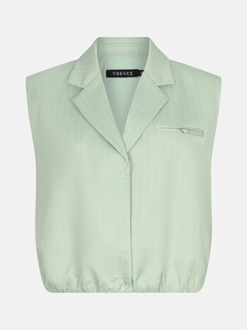 YDENCE Gilet || Jeanie || Sage Green