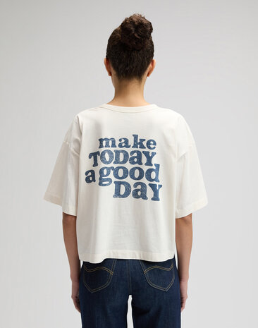 LEE T-shirt || Good Day || Ecru