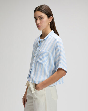 LEE Blouse || Resort Shirt || Sea Mist Stripe