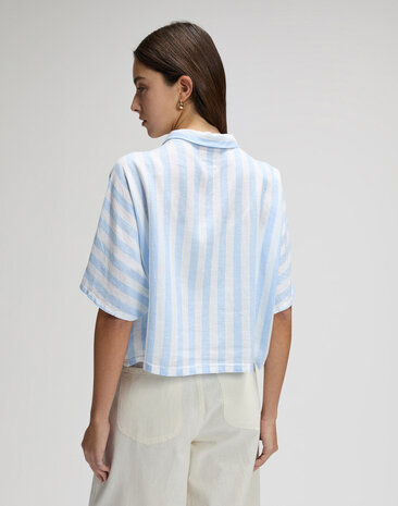 LEE Blouse || Resort Shirt || Sea Mist Stripe