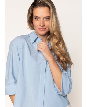 SIMPLE the Brand Blouse || Zia || Sky Blue
