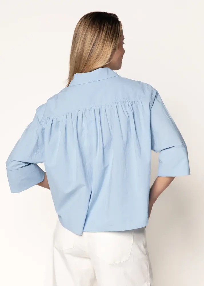 SIMPLE the Brand Blouse || Zia || Sky Blue
