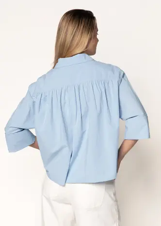 SIMPLE the Brand Blouse || Zia || Sky Blue