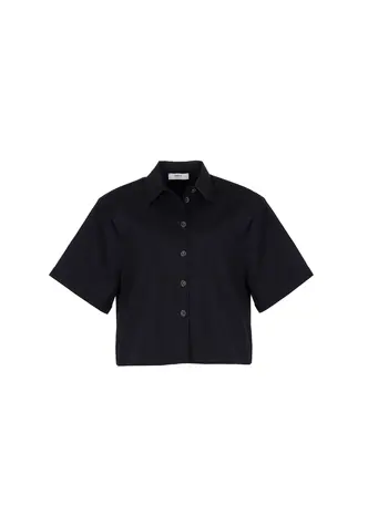 SIMPLE the Brand Blouse || Quenty || Marine