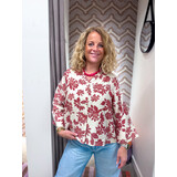 MSCH Copenhagen Blouse || Vildana 3/4 || Rhubarb Flower MSCH Copenhagen Blouse || Vildana 3/4 || Rhubarb Flower