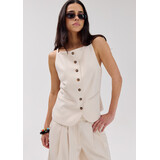 Harper & Yve Gilet || Rey-GI || Ecru Harper & Yve Gilet || Rey-GI || Ecru