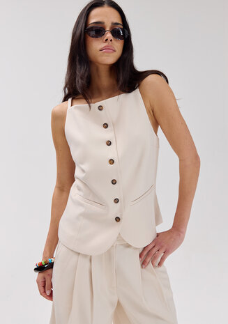 Harper & Yve Gilet || Rey-GI || Ecru