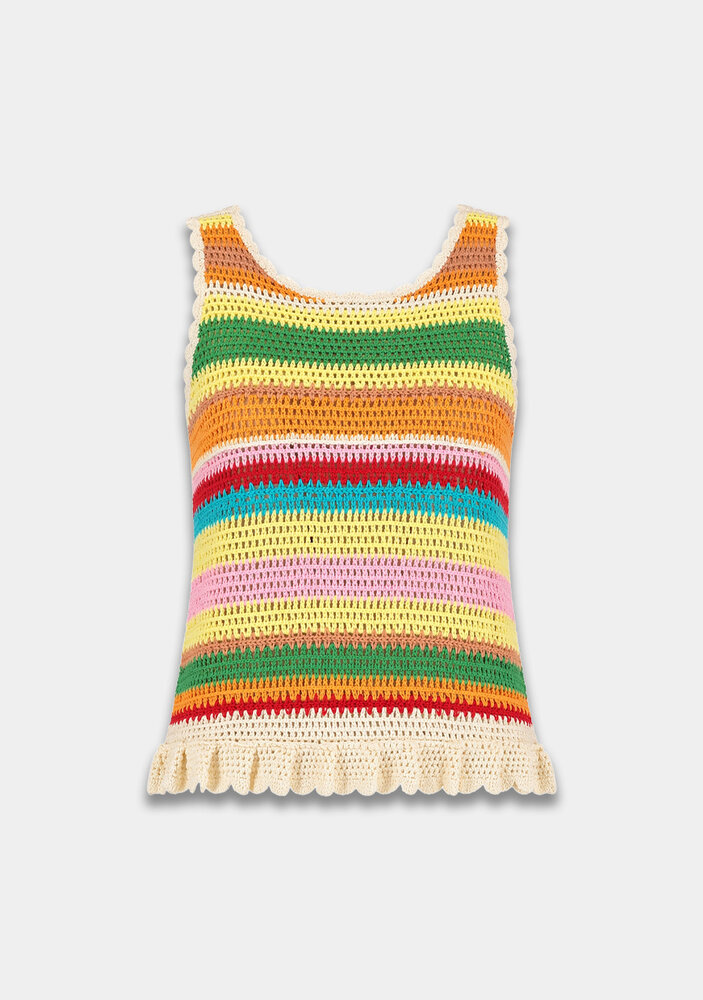 Harper & Yve Top || Martha-SS || Multi Stripe