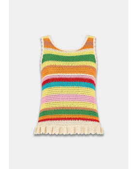 Harper & Yve Top || Martha-SS || Multi Stripe