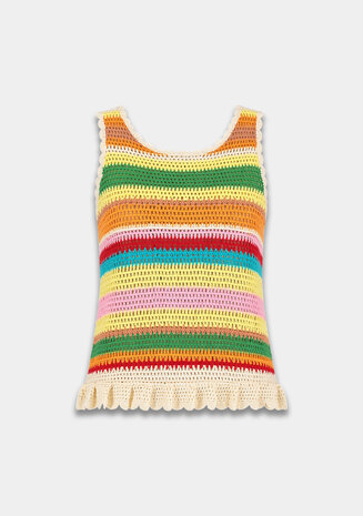 Harper & Yve Top || Martha-SS || Multi Stripe
