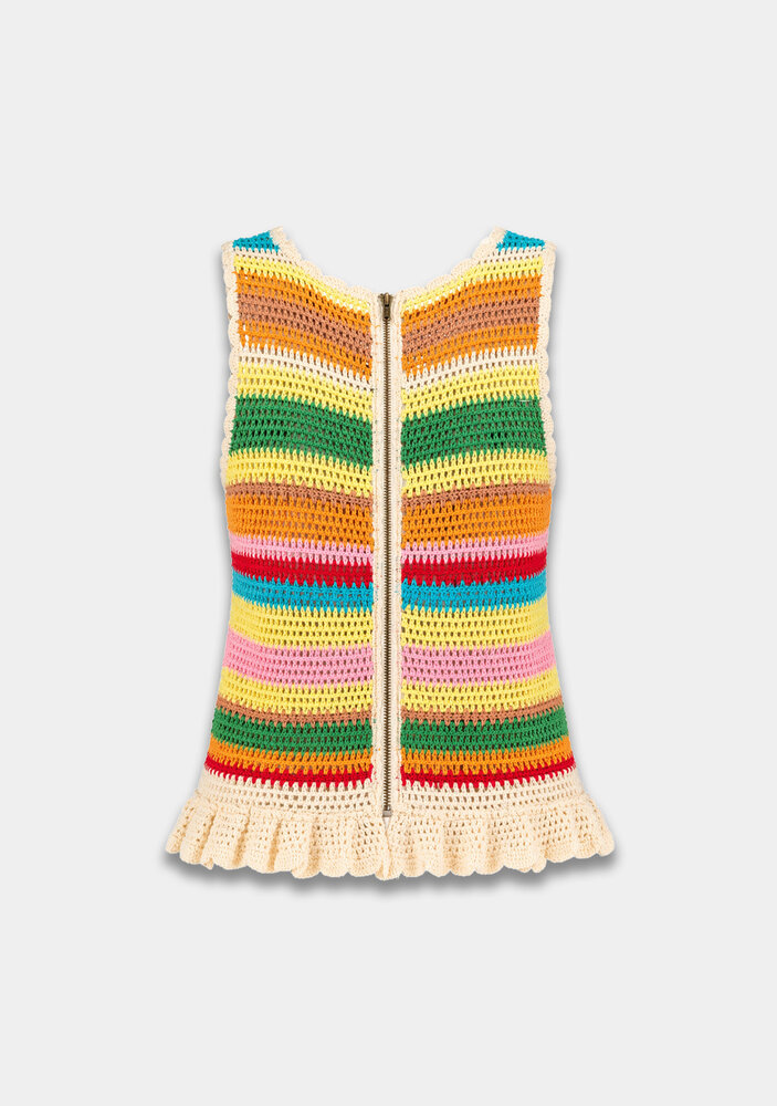 Harper & Yve Top || Martha-SS || Multi Stripe