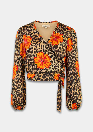 Harper & Yve Blouse || Flora-LS || Lexie Leopard Bloom