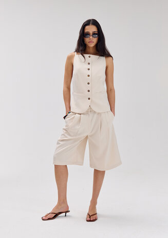 Harper & Yve Short || Mase-SH || Ecru