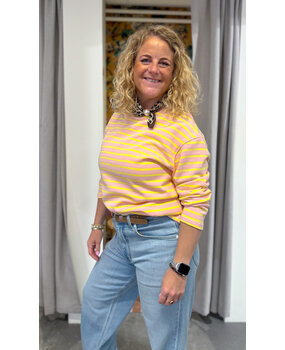 JtS Top || Streep 9974 || Lilac Yellow