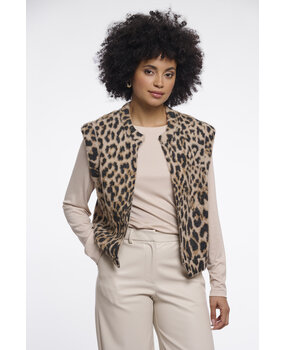 Rino&Pelle Gilet || Elona || Light leopard
