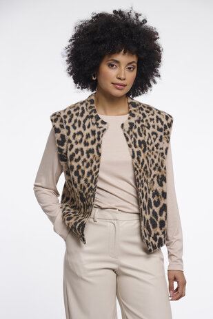 Rino&Pelle Gilet || Elona || Light leopard