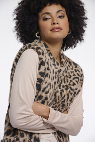 Rino&Pelle Gilet || Elona || Light leopard