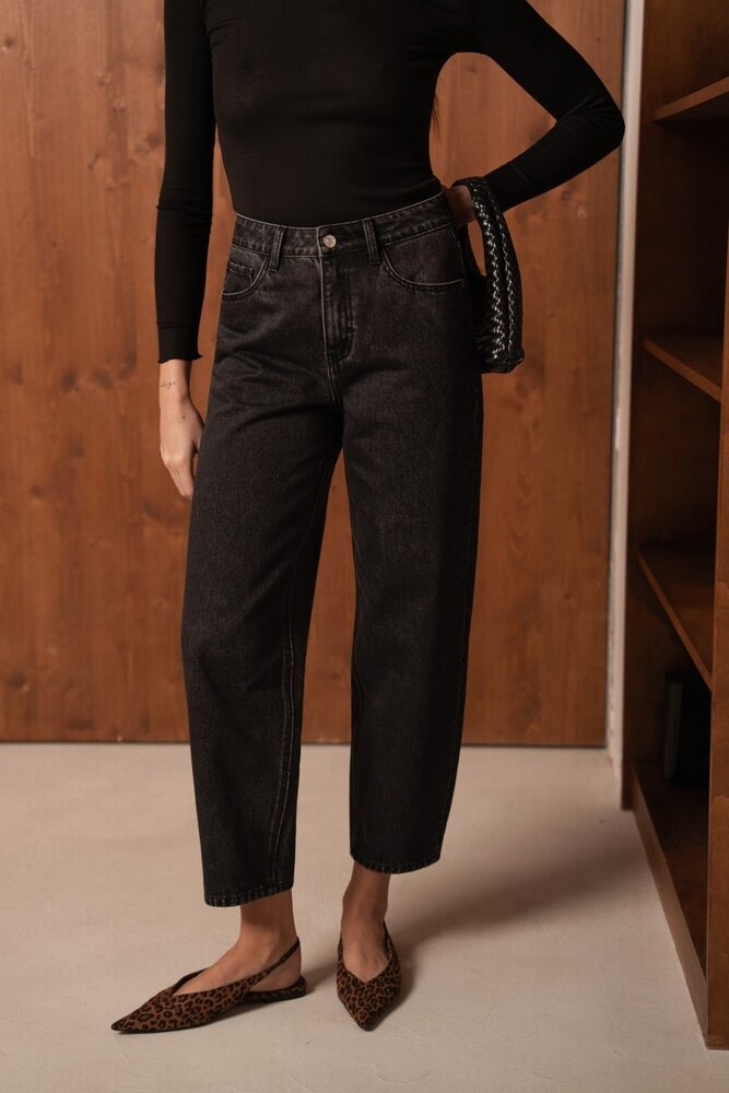 Oraije Barrel jeans || Bony  || Antracite