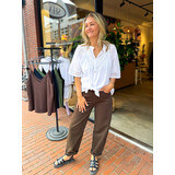 JtS Blouse kant || Wit / Ecru en Taupe