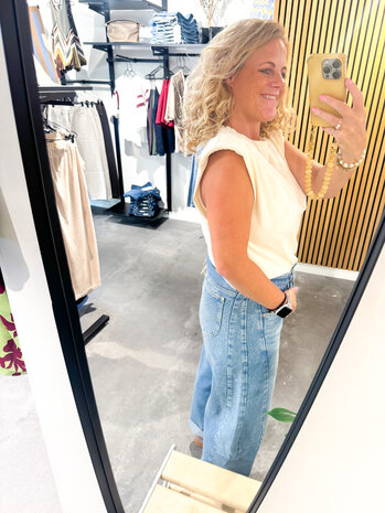 JtS Top || 17212 || Bruin - Ecru - Bordeaux JtS Top || 17212 || Bruin - Ecru - Bordeaux
