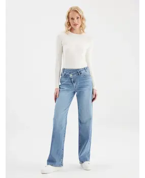 C.O.J Straight fit Jeans || Cora || Medium Blue
