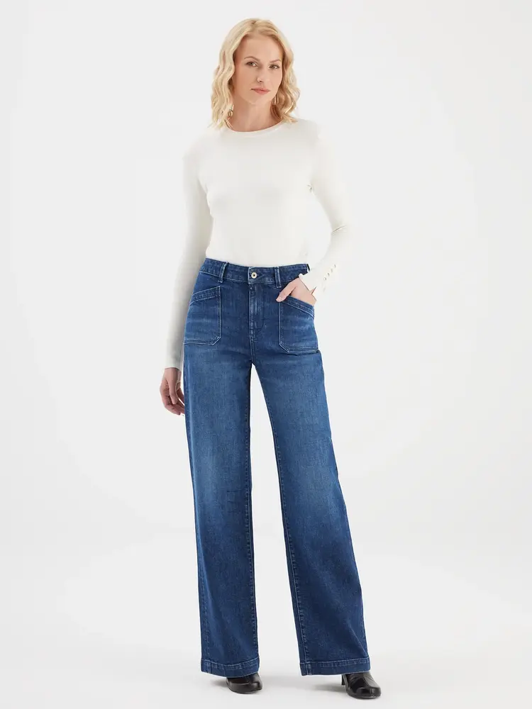 C.O.J Wid Leg Jean s|| Mira || Dark Blue