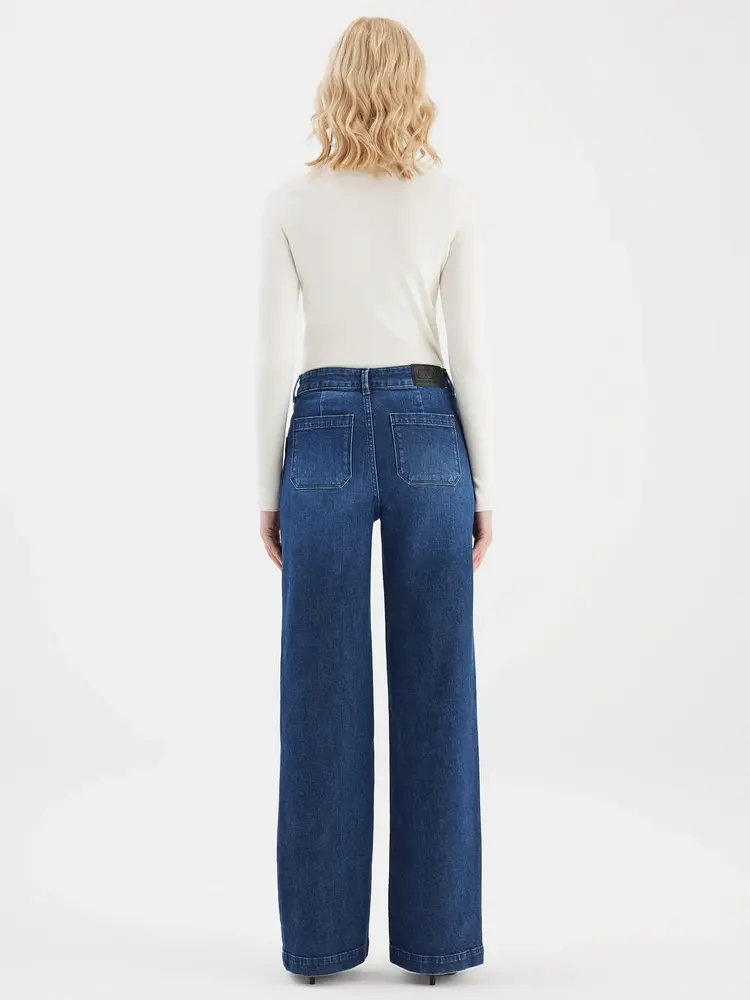 C.O.J Wid Leg Jean s|| Mira || Dark Blue