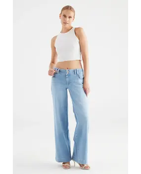 C.O.J Wid leg Jeans || Carlotta || Light Blue