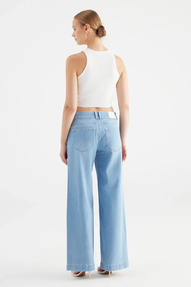 C.O.J Wid leg Jeans || Carlotta || Light Blue