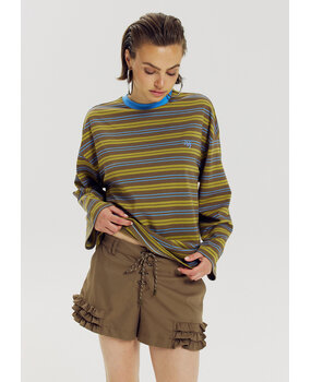 Harper & Yve Top || Tommy - LS || Blue Stripe