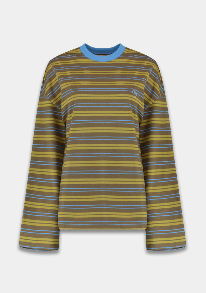 Harper & Yve Top || Tommy - LS || Blue Stripe
