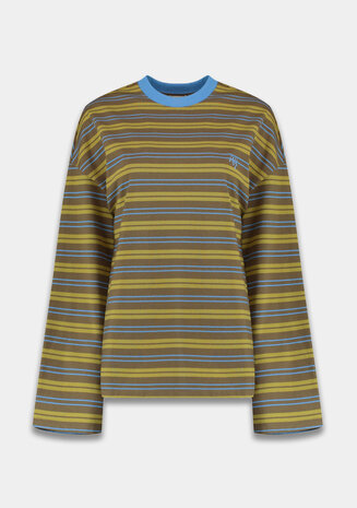 Harper & Yve Top || Tommy - LS || Blue Stripe