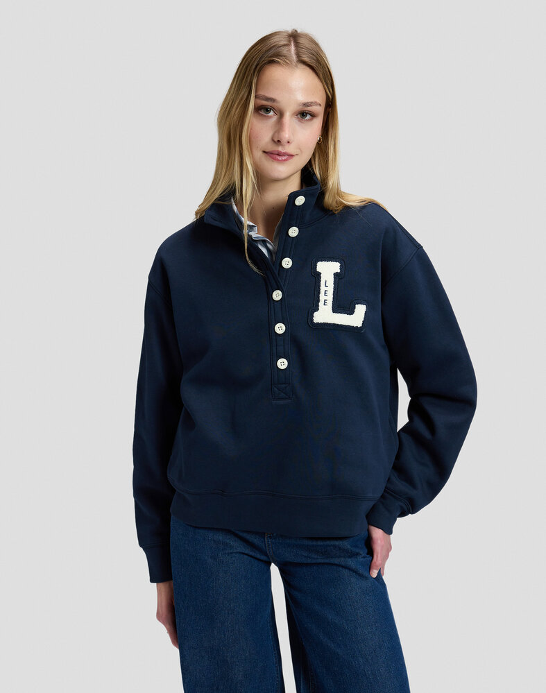 LEE Sweater ||  Popover || Rivet Navy