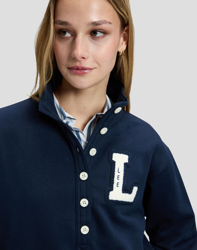 LEE Sweater ||  Popover || Rivet Navy
