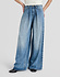 Jeans || Pleated jean || Preppy Blue