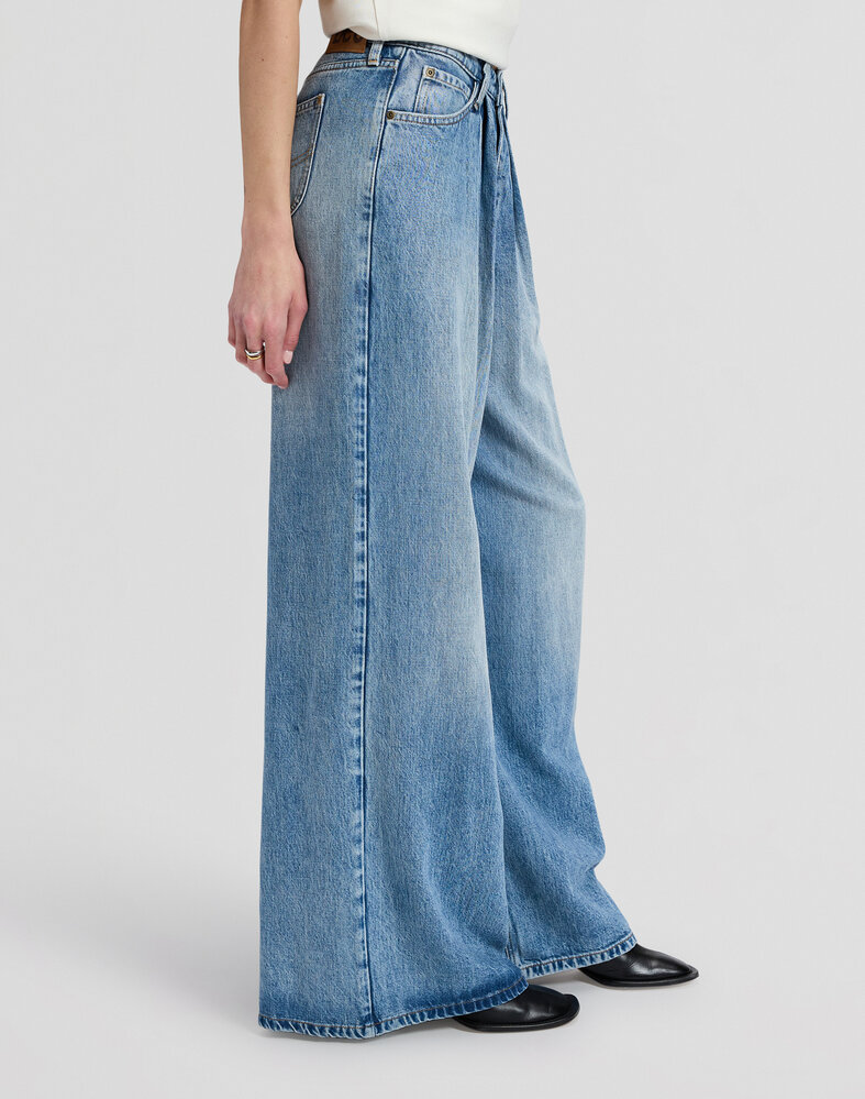 LEE Jeans || Pleated jean || Preppy Blue