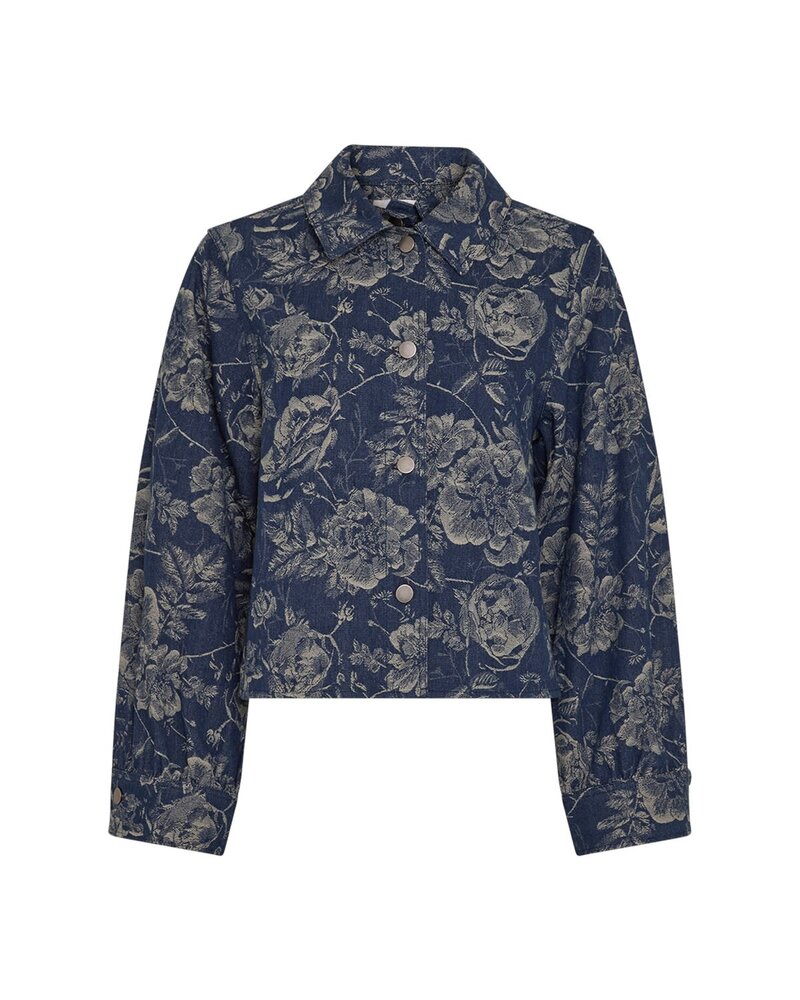 MSCH Copenhagen Jack | Tita Shirt || Mid Blue Flower
