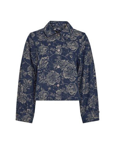 MSCH Copenhagen Jack | Tita Shirt || Mid Blue Flower