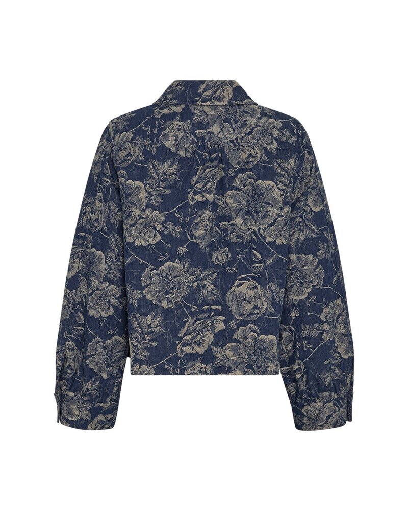 MSCH Copenhagen Jack | Tita Shirt || Mid Blue Flower