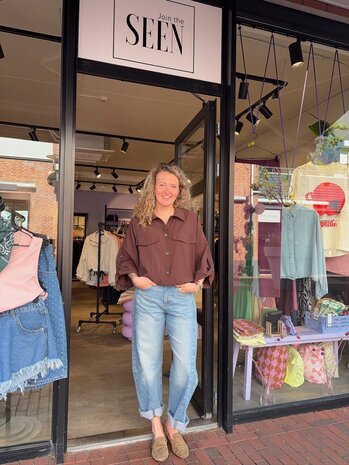 JtS Blouse || 31009 || Bruin, Taupe en Bordeaux JtS Blouse || 31009 || Bruin, Taupe en Bordeaux