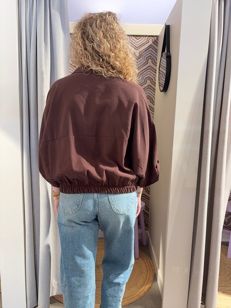 JtS Blouse || 31009 || Bruin, Taupe en Bordeaux JtS Blouse || 31009 || Bruin, Taupe en Bordeaux