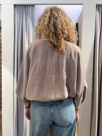JtS Blouse || 31009 || Bruin, Taupe en Bordeaux JtS Blouse || 31009 || Bruin, Taupe en Bordeaux
